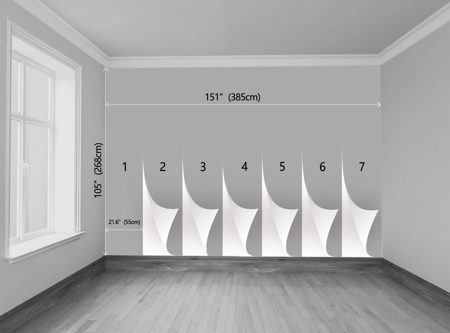 Cute Forest Animals Green Plants Trees Grasslands Composition Watercolor Mural for Interior Wall Decoration(Not Peel and Stick)