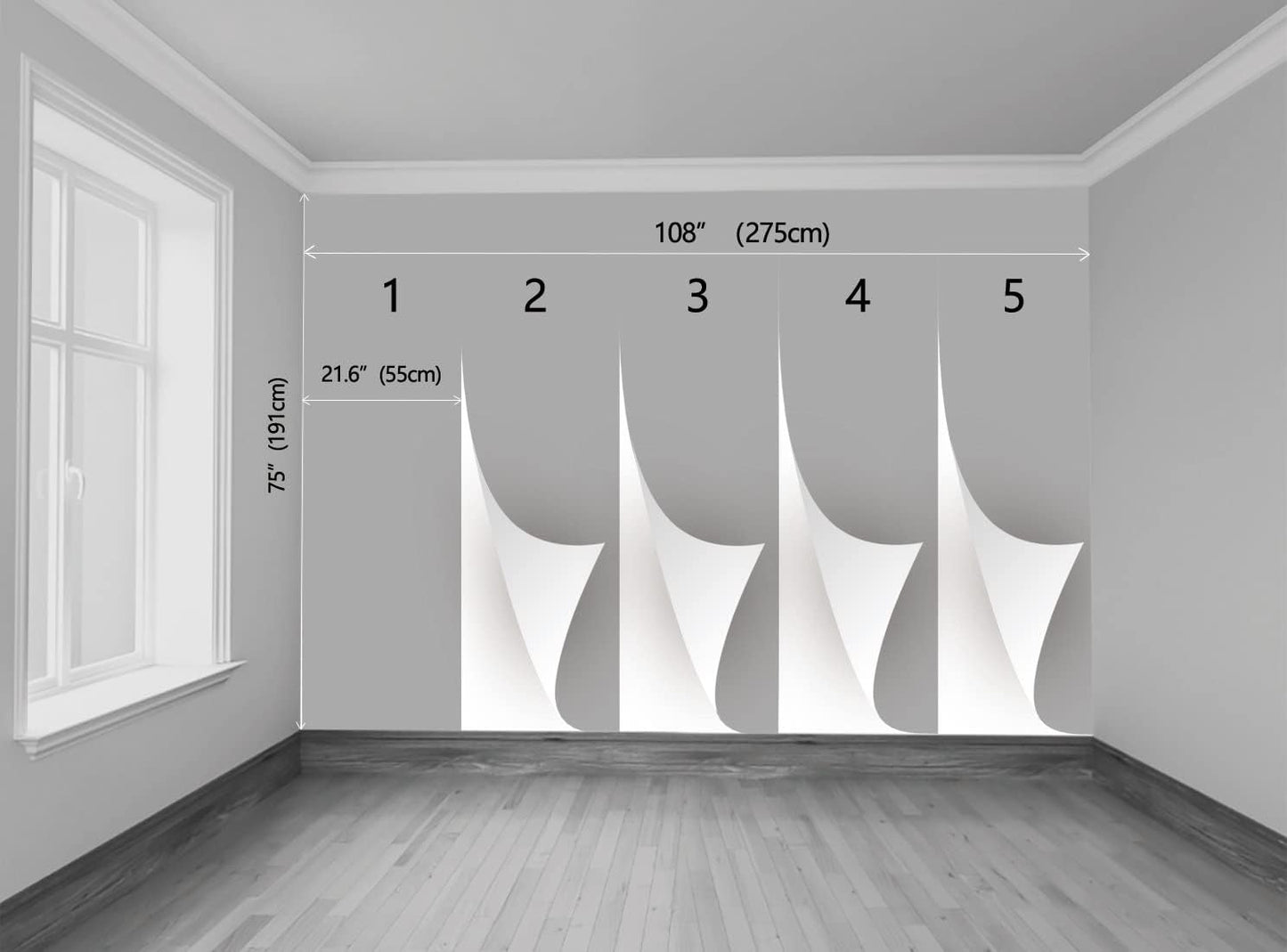 Roses and Banana Leaves Wall Mural Wallpaper for Bedroom and Living Room(Not Self-Adhesive)