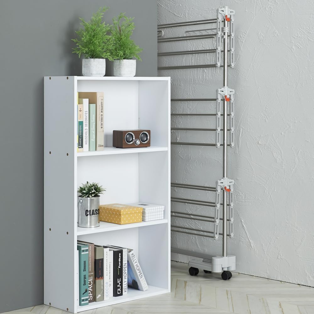 Foldable Laundry Drying Rack with Wheels - 48 Drying Rods, Heavy Duty, Movable, Perfect for Clothes, Duvet, Socks, Bed Linen, Sheets, 6 Wings