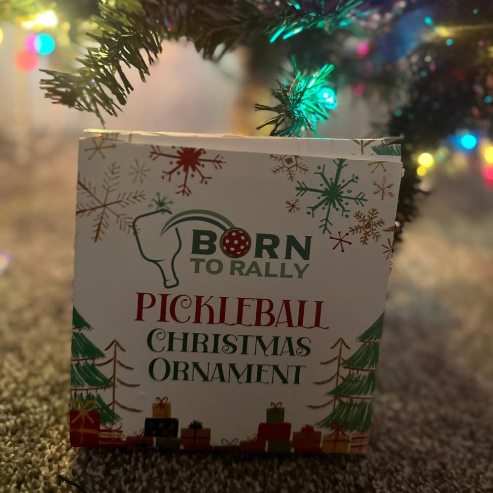 Sportybella Pickleball Christmas Ornament - Family-Owned Business, Christmas Tree Decorations for Sports Enthusiasts