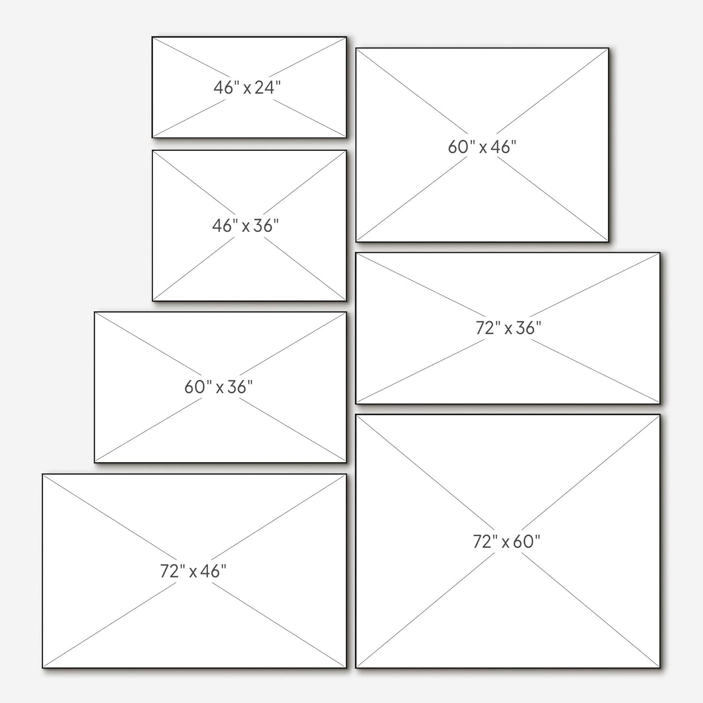 SIGNWIN 36"x72" Extra Large Framed Wall Art Silhouetted Trees at Dusk, Dramatic Forest and Cloudscape for Home Living Room Bedroom Decor (Frame Assembly Required)