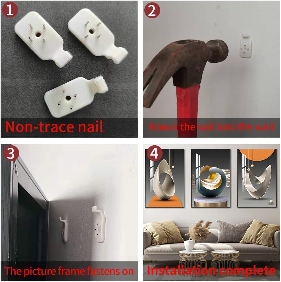 MPLONG Wall Art, Bright Style Framed Wall Art, Abstract Modern Art Shape Pattern White Blue Yellow Grey Wall Art Artfully Matching Living Room Bedroom Office Wall Decor - 16"x 24"x 3 Panels