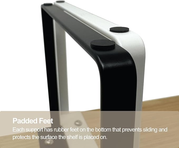 Mitus Shelf Organizer and Storage, Tiered Wood Cabinet Rack for The Kitchen Counter, Bathroom Counter, Pantry Cupboard, Office Desk Bookshelf, 16" Wide Natural and Black (Large)