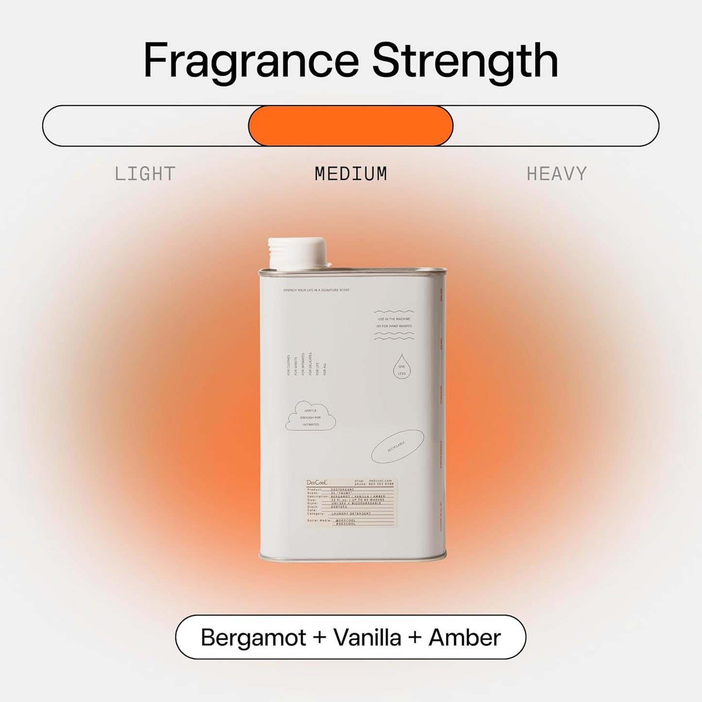 DedCool Liquid Laundry Dedtergent (01 Taunt, 32 fl oz) Luxurious Fragrance, Scented, Removes Stains, Ideal for 60 Washes, Infused with Natural Essential Oils, Vegan, Non-Toxic, Cruelty & Dye Free