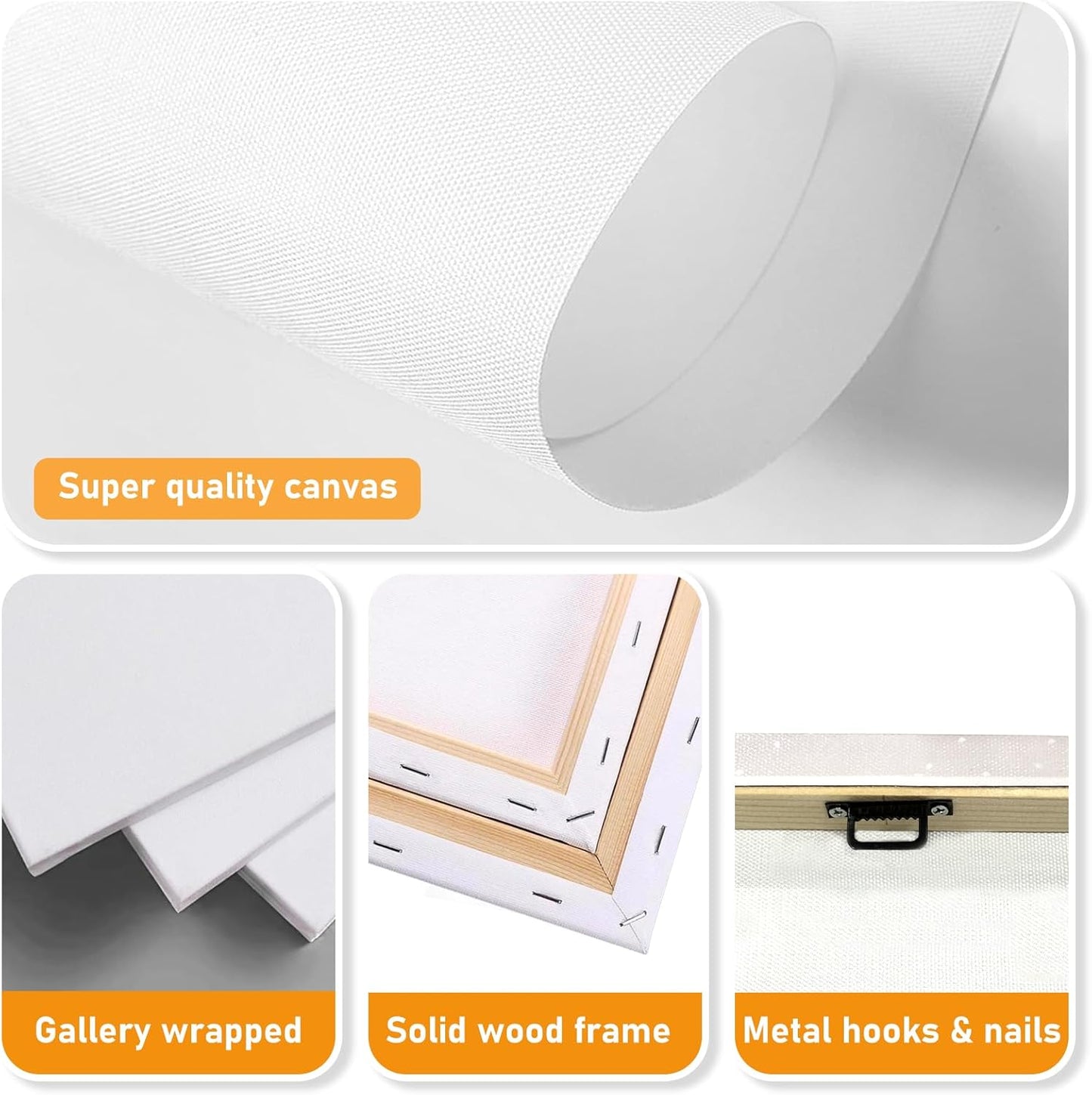 xzartdiy Custom Canvas Prints with Your Photos - Personalized Picture Print Customized Gifts for Family Home Office Wall Art Decor, Wrapped Canvas 30x40inch