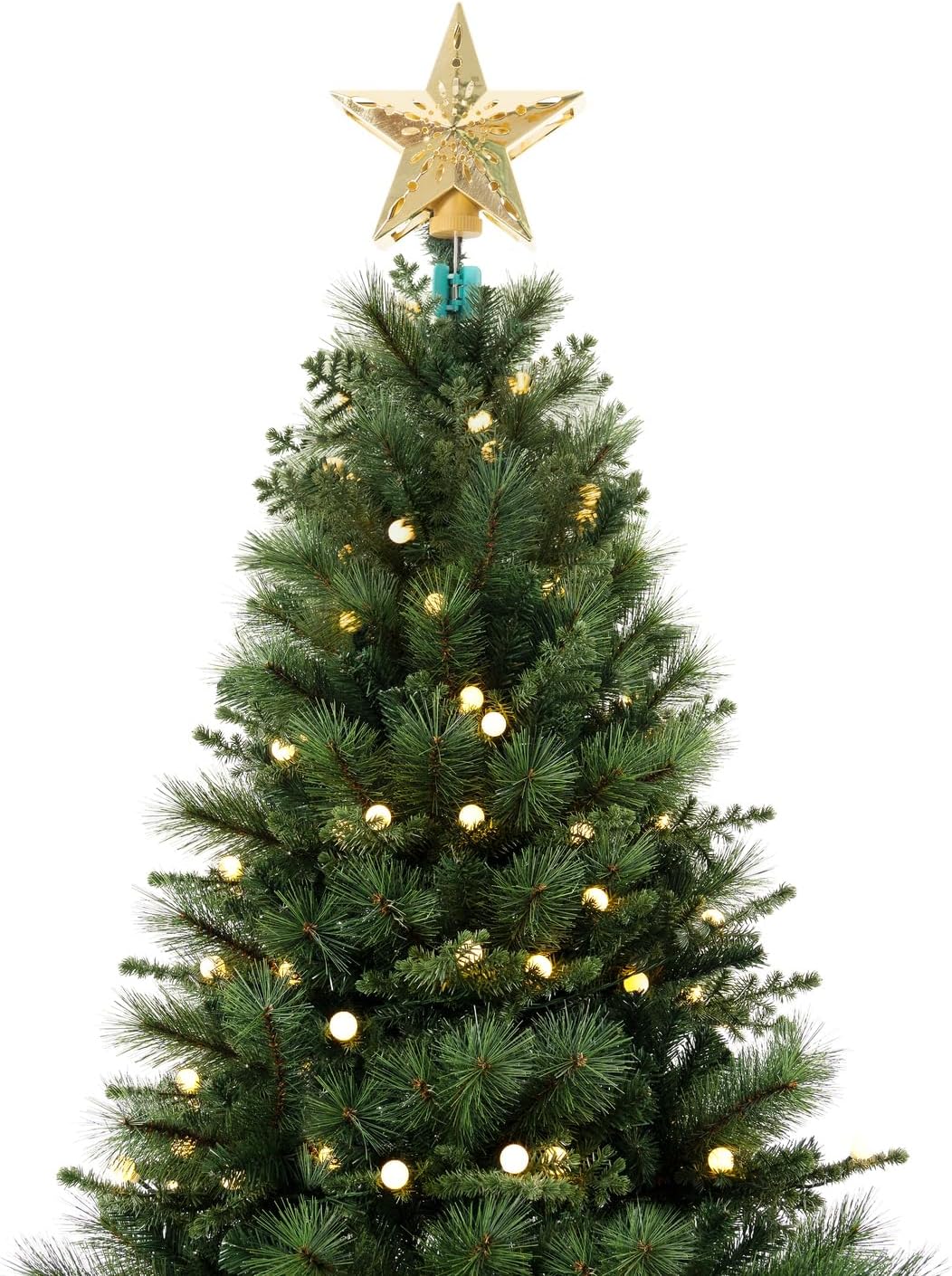 Naomi Home Evangeline Traditional Christmas Tree - Standard Metal Base Green/9ft