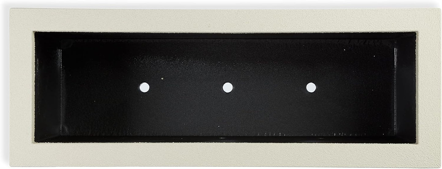 PolyStone Milan Tall Modern Outdoor/Indoor Rectangular Trough Planter, 46" L X 17" W X 19" H, Lightweight, Heavy Duty, Weather Resistant, Polymer Finish, Commercial and Residential (Greige)