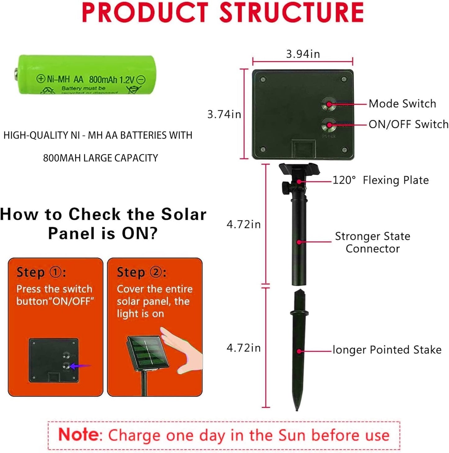 Dazzle Bright 2 Pack Solar String Lights Outdoor, Total 80FT 240LED Solar Powered Waterproof Fairy Lights 8 Modes, Copper Wire Lights for Christmas Patio Party Tree Yard Decoration (White)