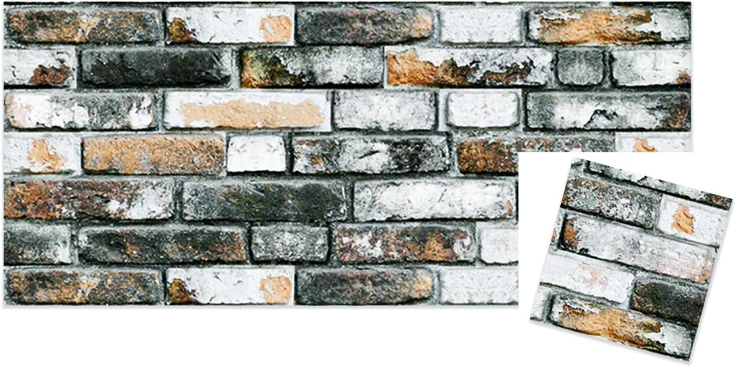 IZODEKOR 3D Wall Panels Brick Effect - Cladding, Stone Look, Styrofoam Facing for Living Room, Kitchen, Bathroom, Balcony, Bedroom, Back of Counter and Teras | Towards The Bridge (10" x 10" Sample)