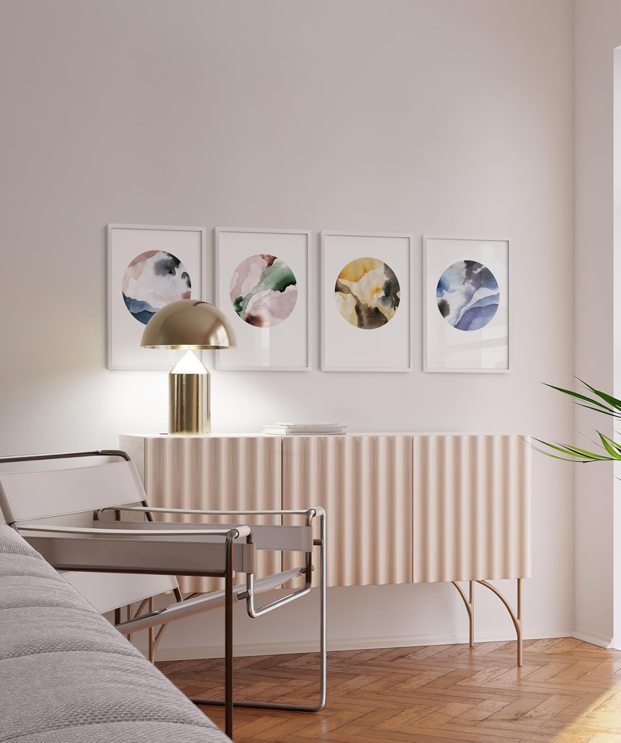 HAUS AND HUES 18x24 White Metal Picture Frames - Features Premium Aluminum, Vertical & Horizontal Hang, Shatterproof Plexiglass - Perfect for Home, Room, Office (18x24 in, White, Set of 4)