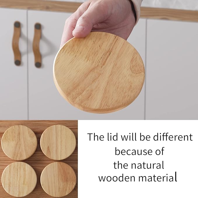 ONTUBE Large Garlic Keeper with Wooden Lid, Ceramic Garlic Holder Storage, Garlic Container for Kitchen, Garlic Saver to Keep Your Garlic Cloves Fresh Longer 4.5-Inch, Black