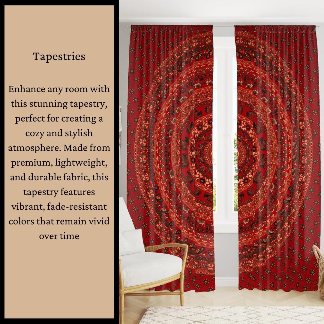 Bless International Handmade Indian hippie Bohemian Psychedelic Peacock Mandala Wall hanging College Dorm Beach Throws Table Cloth Bedding Tapestry (Black White, Twin(54x72Inches)(140x185cms))