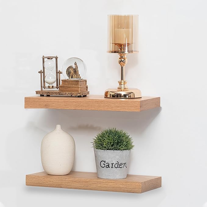 Heavy-Duty Floating Shelf Bracket, Hidden Shelf Bracket for Mantel, if Installed on Studs, Maximum Load of 210 pounds, Hidden Bracket 16 inches (with Ease kit)