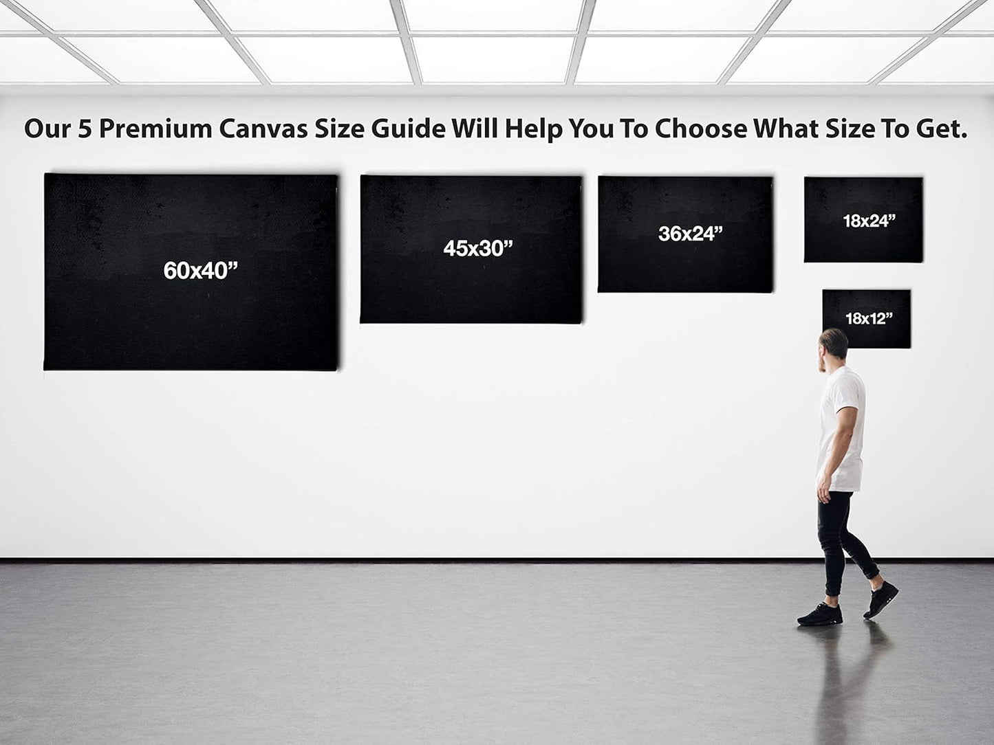 Porsche Car 911 Color Revolution Canvas Art Print Picture Wall Home Decor - Various Sizes (18in x 12in Modern Black Framed)