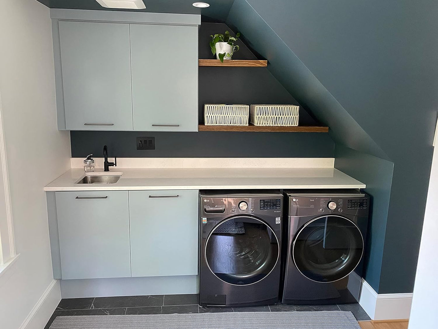 Joel's Antiques - 24 Inch Wooden Floating Shelves for Wall - 24x12x2 in - Made of Natural Wood - Short Heavy Duty Rustic Wall Shelves for Bedroom - Perfect for Bathroom, Kitchen - Medium Brown