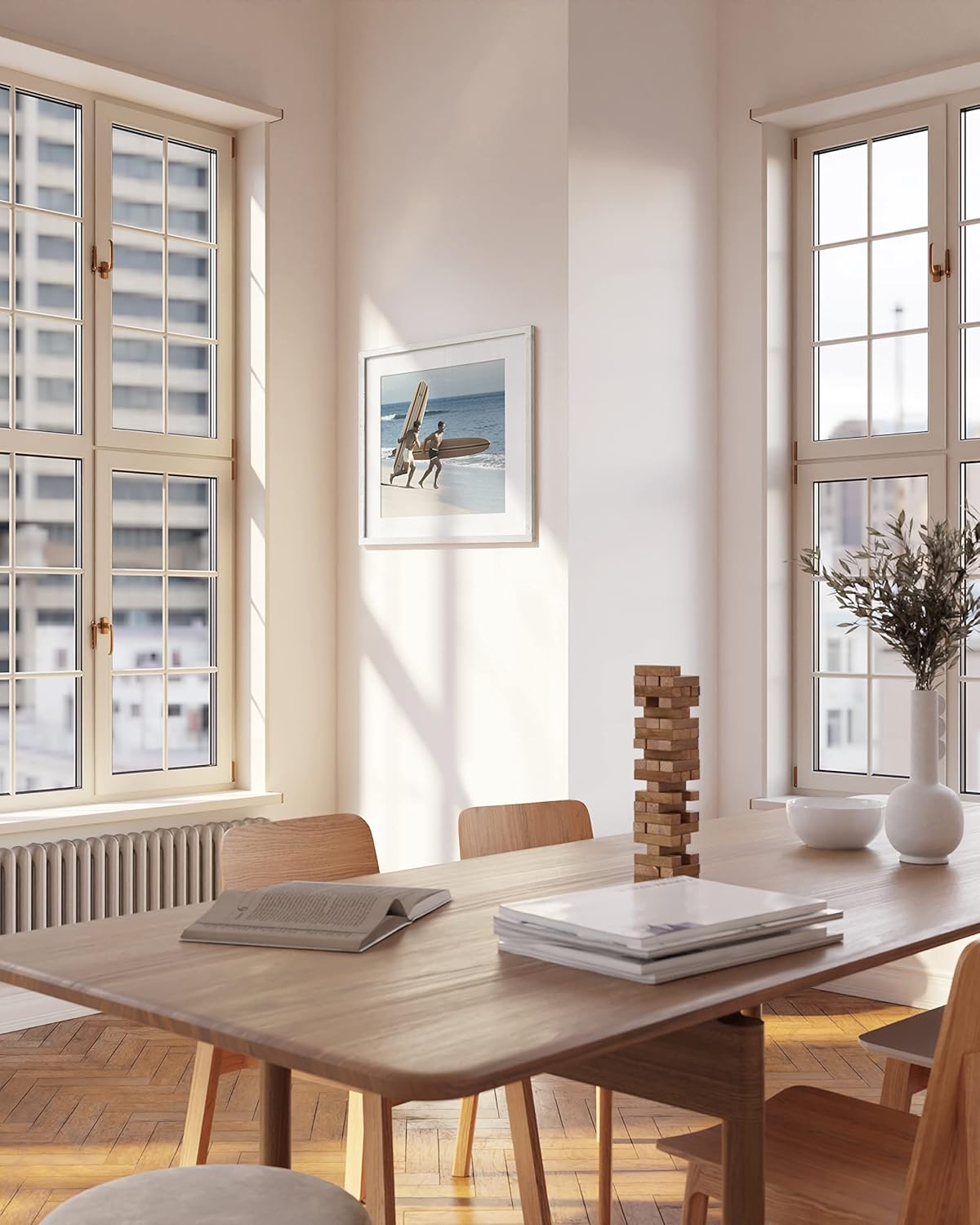 HAUS AND HUES White Square Frame Set of 1-20x20