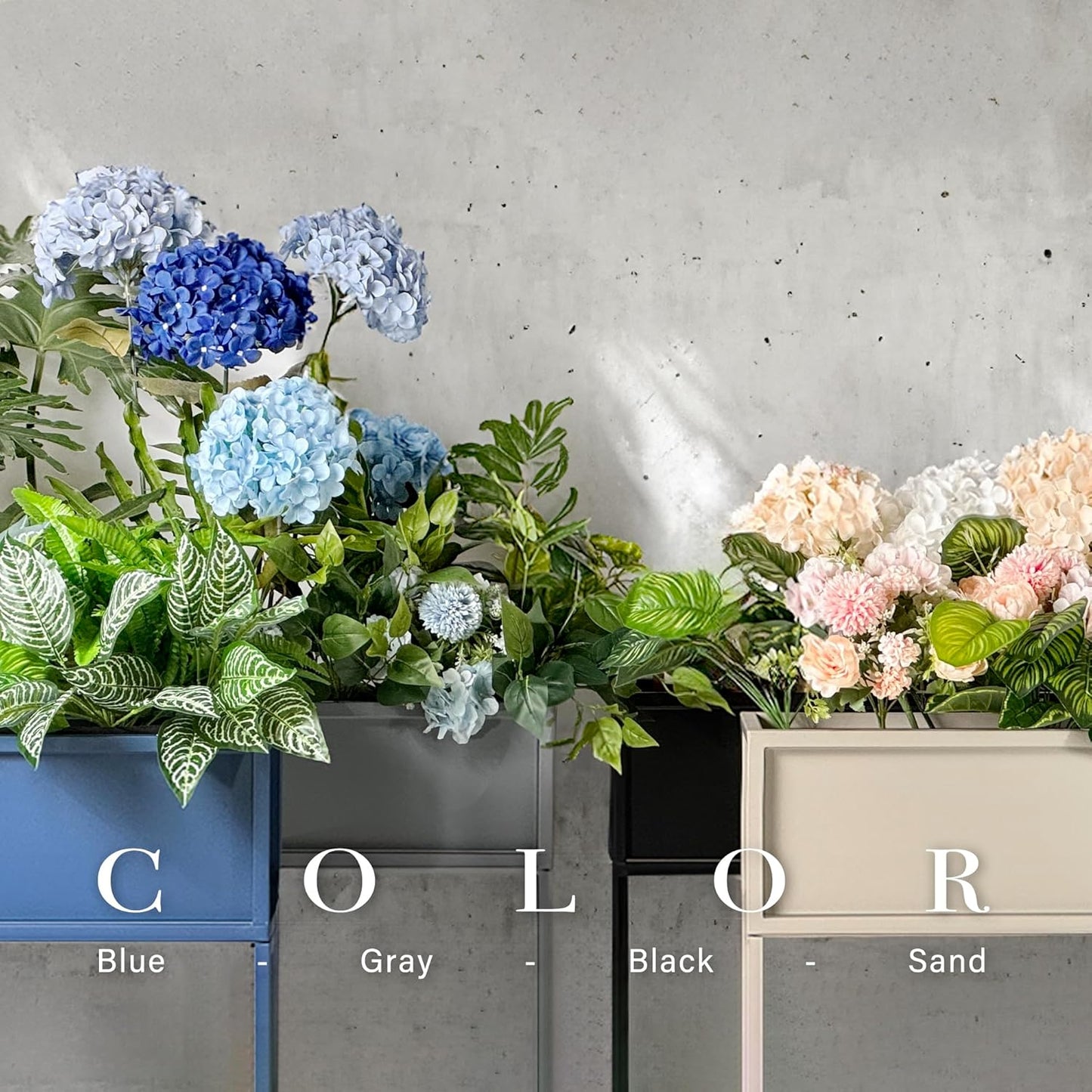 Cocoyard Elevated Planter Box - 28 Inch Durable Raised Garden Bed for Herbs and Flowers - Stylish Tall Rectangular Planter for Outdoor Plants for Patio Decor & Backyard Gardening