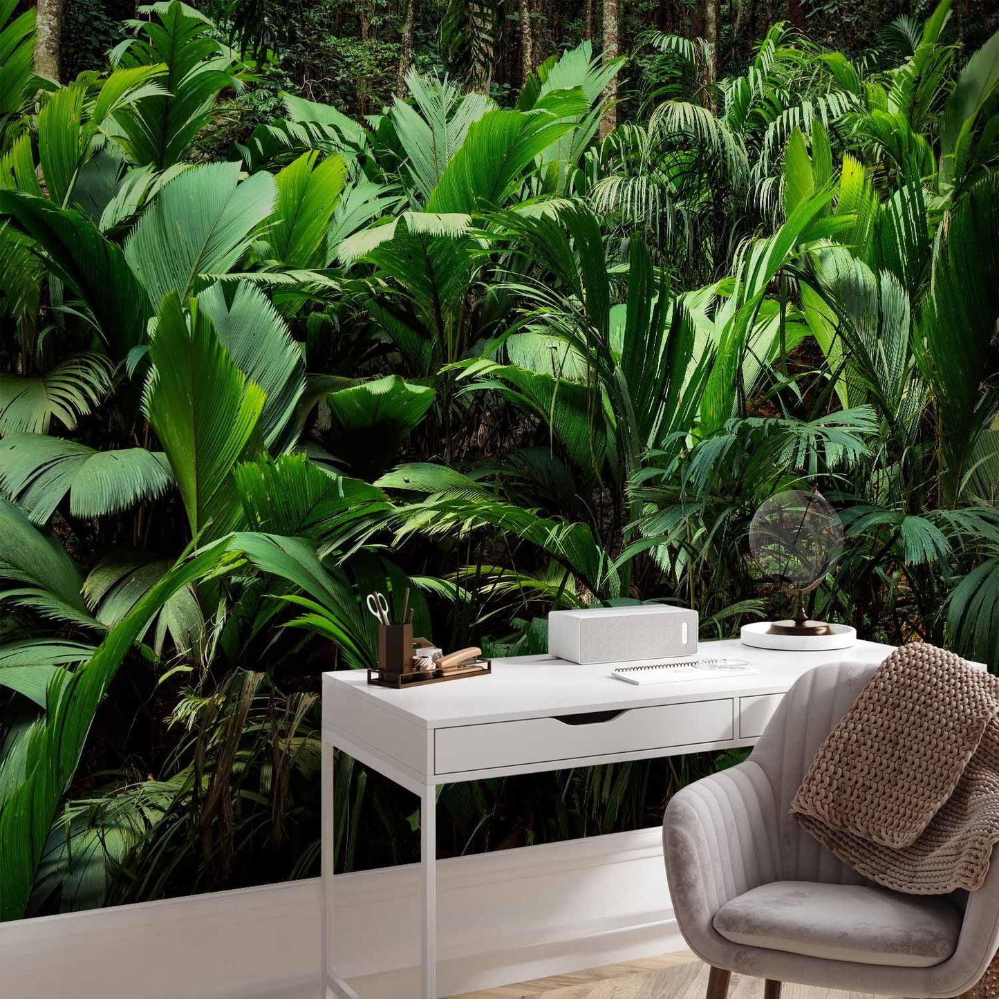 artgeist Wall Mural Nature 98x69 in - XXL Non-Woven Wallpaper Fleece Wall Decor Photo Print Picture Image Design Botanical Plants Jungle Leaves b-B-0594-a-a