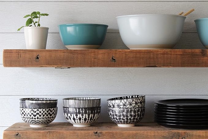 Urban Legacy Reclaimed Barn Joist Deep Floating Shelves | Deep Shelves with Low Profile Shelf Bracket with High Weight Capacity, Set of 2 (36" x 11" x 2.5", Natural)