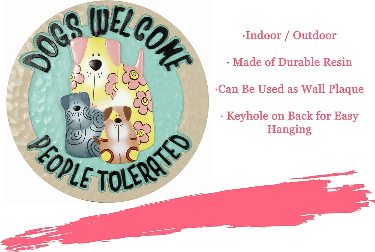 Spoontiques Dogs Welcome Stepping Stone