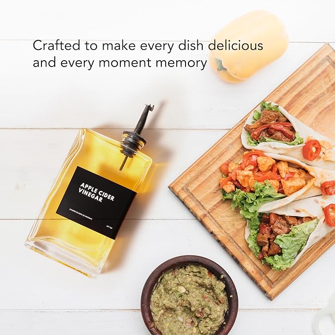 Olive Oil Dispenser for Kitchen, Cooking Oil and Vinegar Dispenser Set, Olive Oil Bottle, Soy sauce dispenser, coffee syrup bottles - 2 pcs, Black