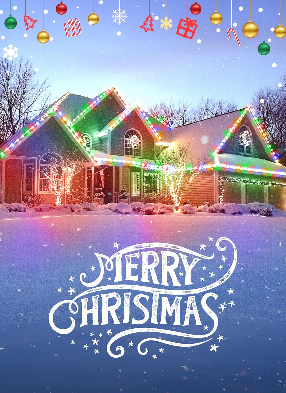 Minetom C9 Christmas String Lights, 100 Ft Multicolor Outdoor Christmas Lights, 100 Strawberry LED Bulbs, Connectable UL Certified for Indoor Roofline Holiday Backyard Xmas Decor