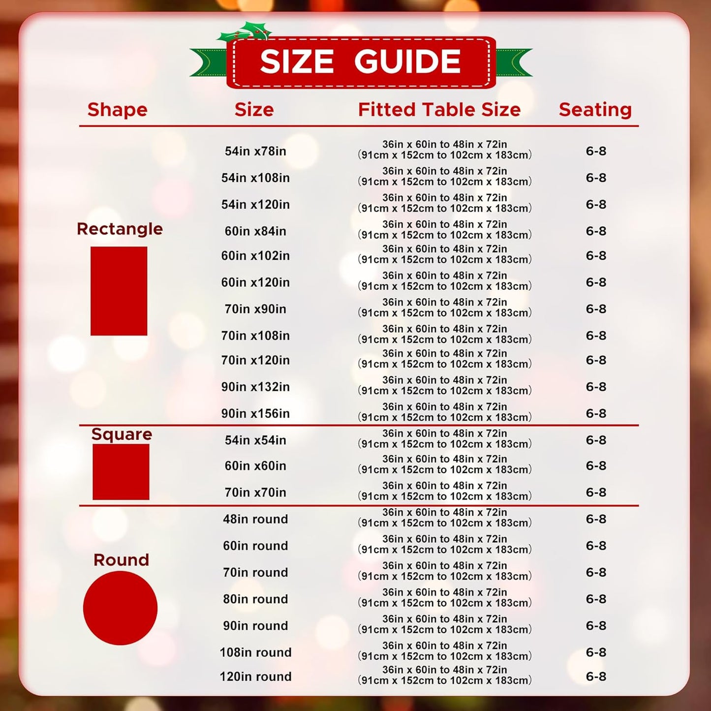 sancua Rectangle Tablecloth - 54 x 120 Inch - Stain and Wrinkle Resistant Washable Polyester Table Cloth, Decorative Fabric Table Cover for Dining Tables, Buffet Parties and Christmas, Hunter Green