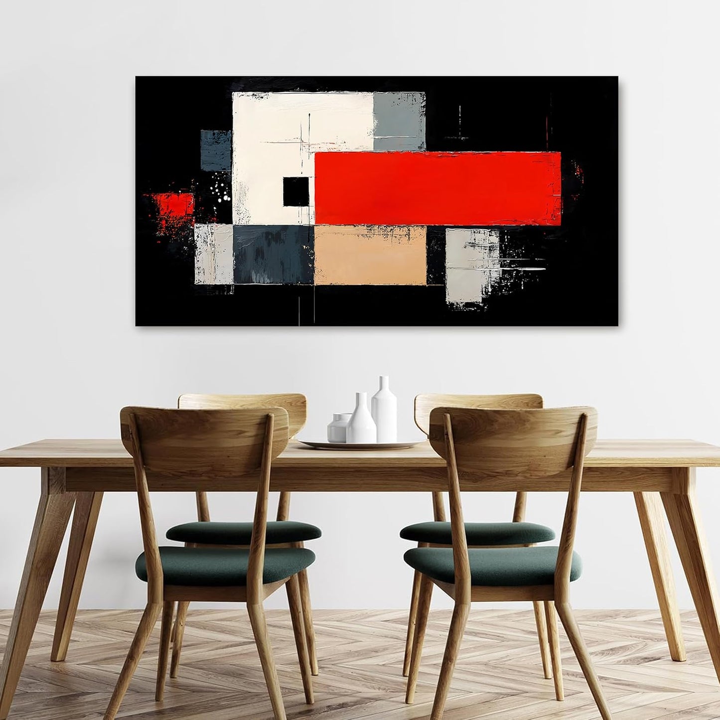 Abstract Wall Art Decor Large Modern Wall Art Decorations Wall Art Pictures for Living Room Abstract Canvas Art Wall Decor Black and White Wall Art Prints Artwork for Walls Bedroom Office Decor 24" X 48"