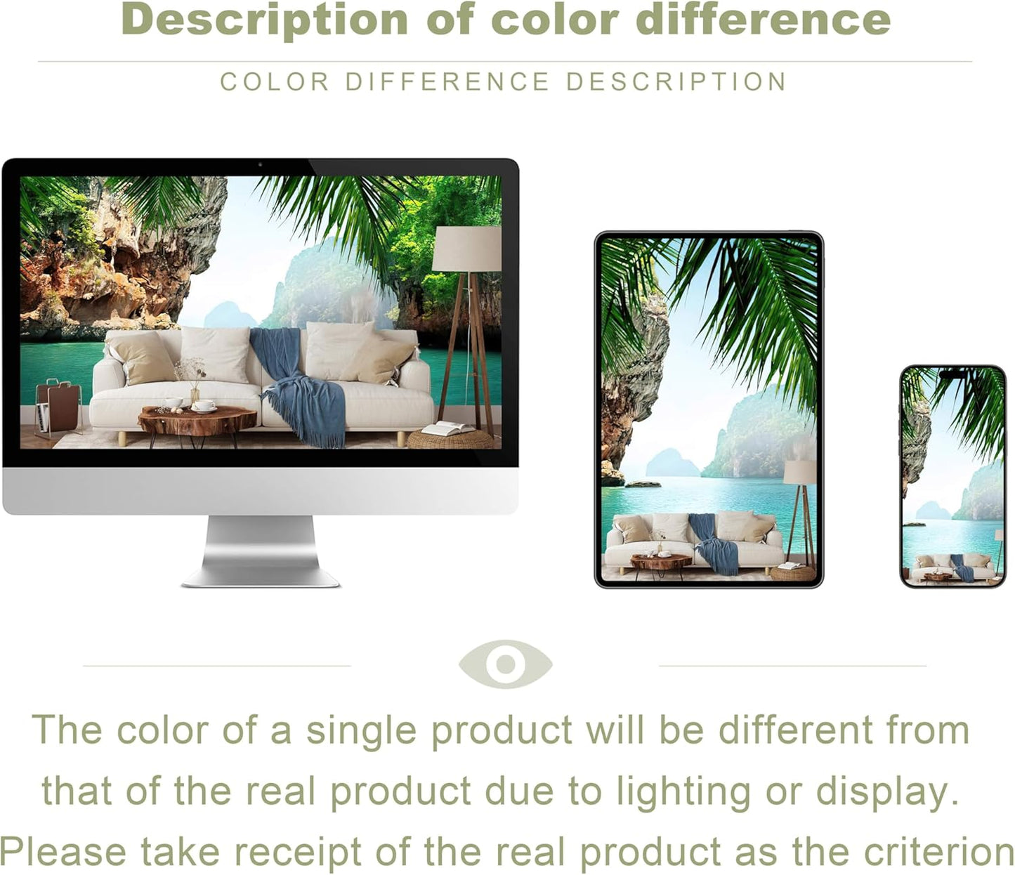 Mountain Lake Natural Wallpaper Canyon View Wall Mural for Bedroom Living Room(Not Peel and Stick)