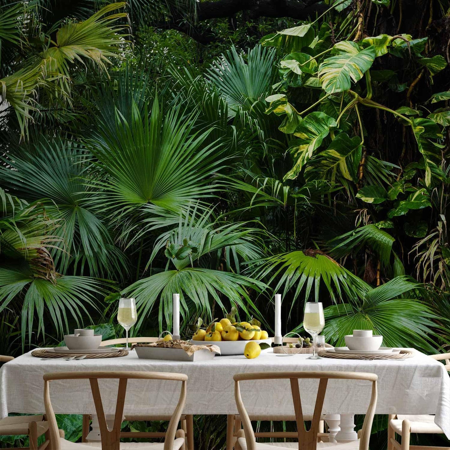 artgeist Wall Mural Tropical 118"x83" XXL Peel and Stick Self-Adhesive Wallpaper Removable Large Sticker Foil Wall Decor Print Picture Image Design