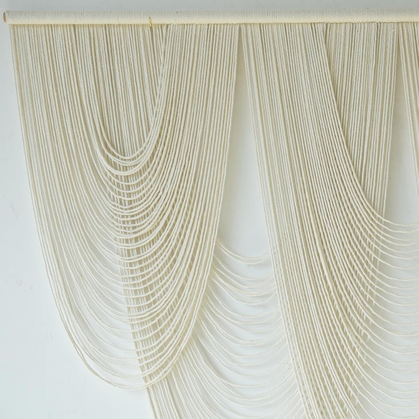 Macrame Wall Hanging Large Macrame Wall Decor Yarn Art 57" W x 41" L For Headboard Bedroom Living Room Craftsmanship Fiber Home Art