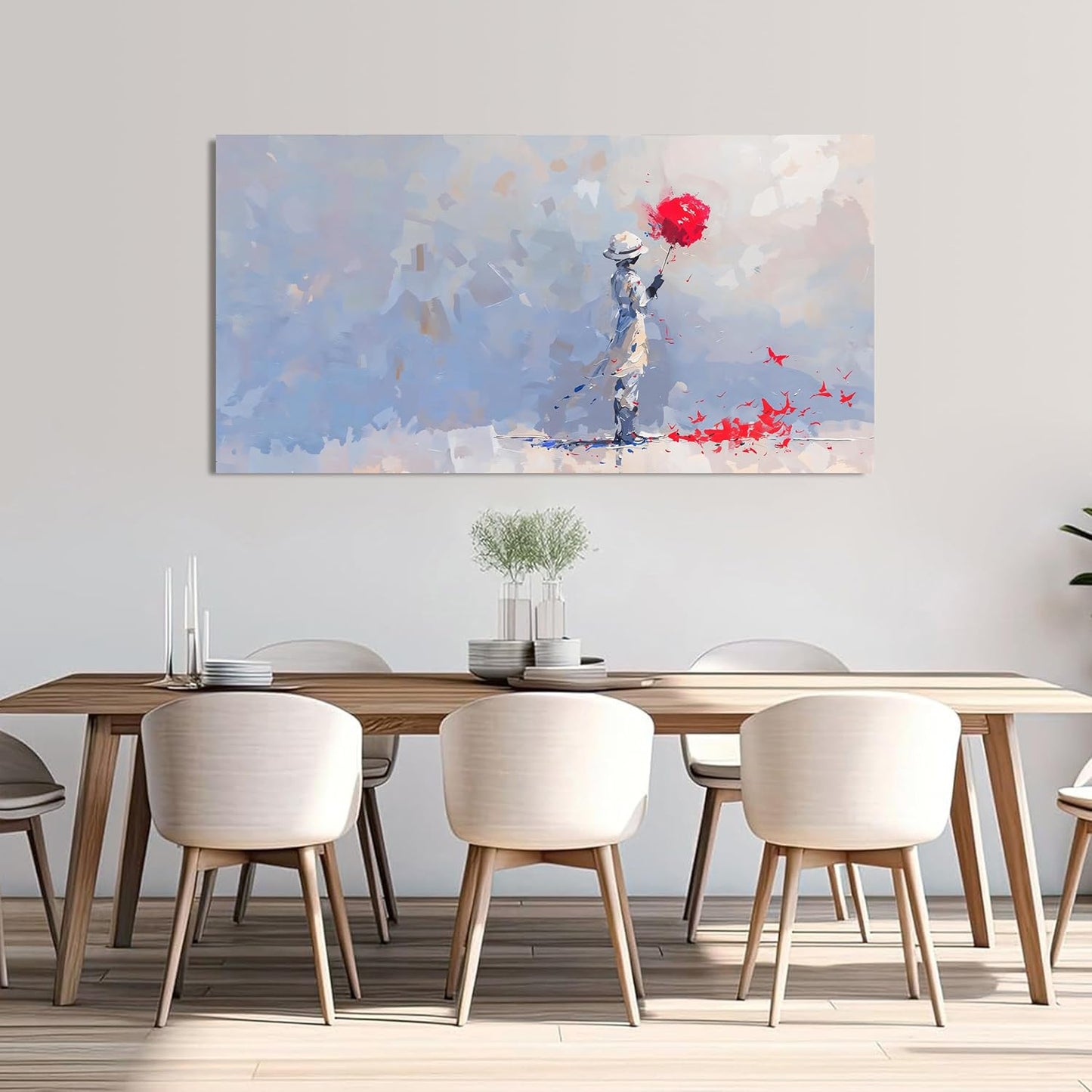 Large Canvas Wall Art Decor Modern Minimalist Wall Art Decor Wall Pictures For Living Room Artwork for Walls Colorful Wall Art Decorations Bedroom Office Home Wall Decor Prints Ready to Hang 24" X 48"