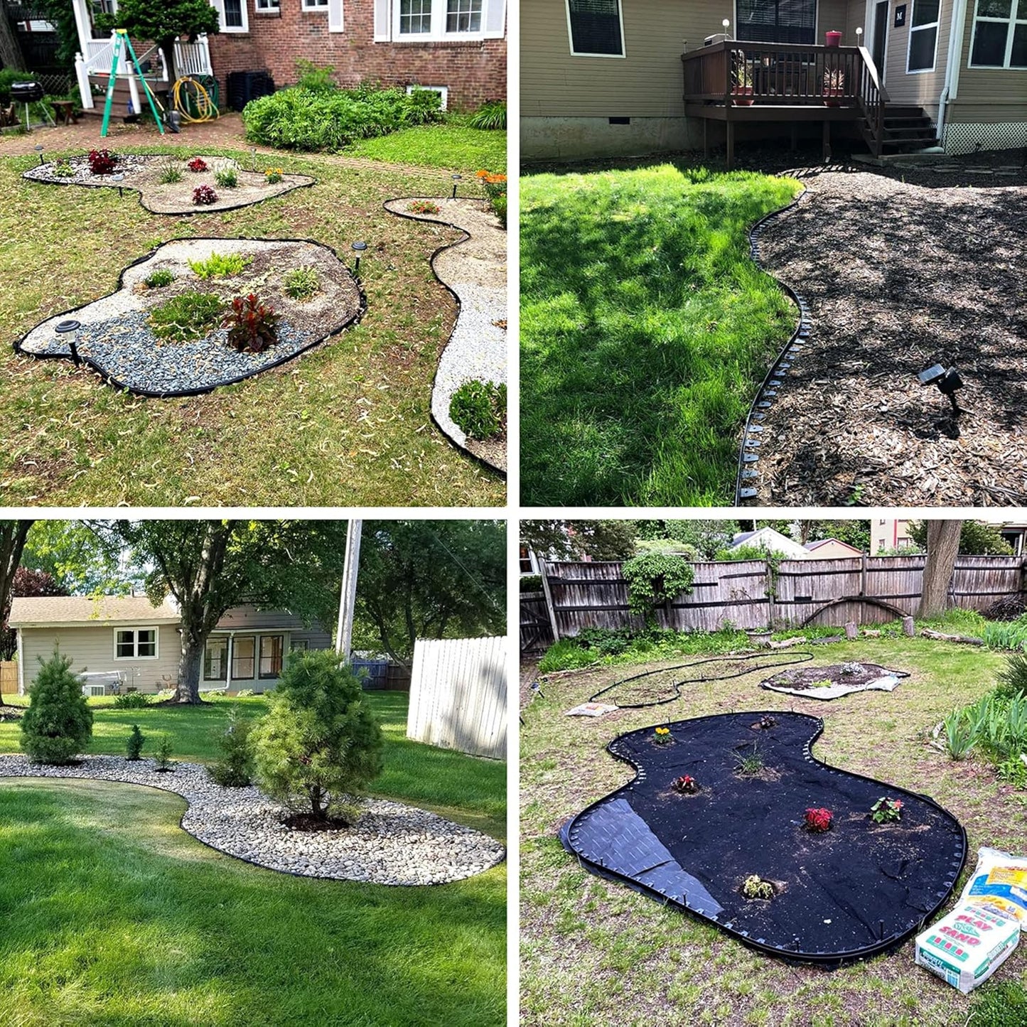 50/100/150 Pack 6" Solid Galvanized Non-Rust Metal Garden Stakes Spiral Landscape Edging Anchors for Paver Edging, Gardening, House Construction, etc (150)