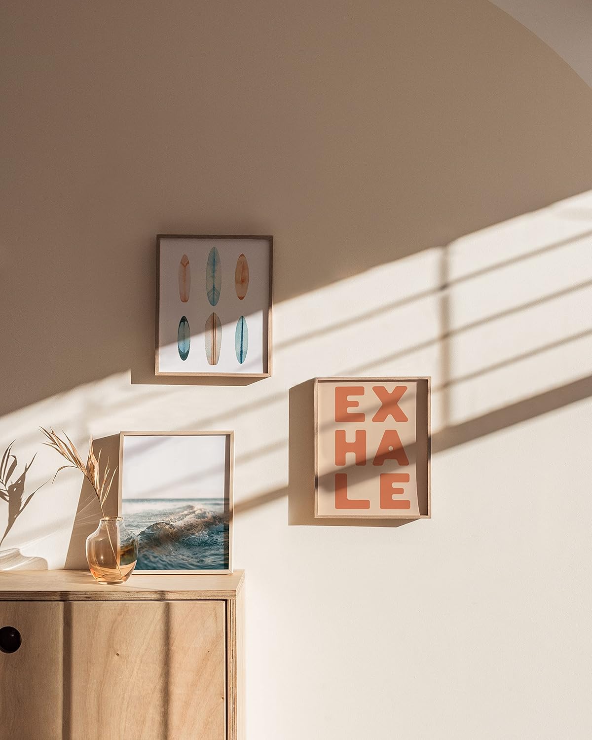 HAUS AND HUES 8x10 Frame Set of 9-8x10 Wood Picture Frame Natural Wood Frames Light Wood Frame Natural Wood Picture Frames