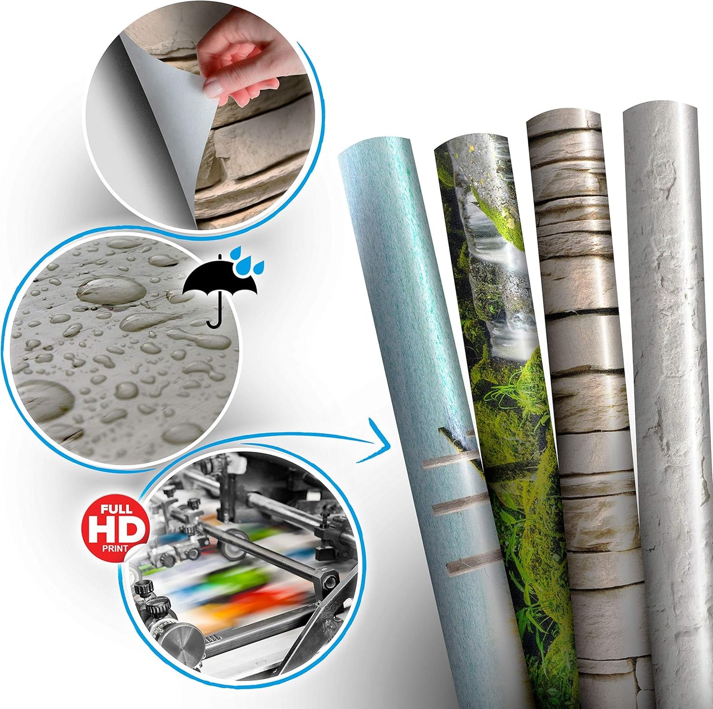 artgeist Wall Mural Nature 154x110 in - XXL Peel and Stick Self-Adhesive Wallpaper Removable Large Sticker Foil Wall Decor Print Picture Image Design Botanical Plants Jungle Leaves b-B-0594-a-a