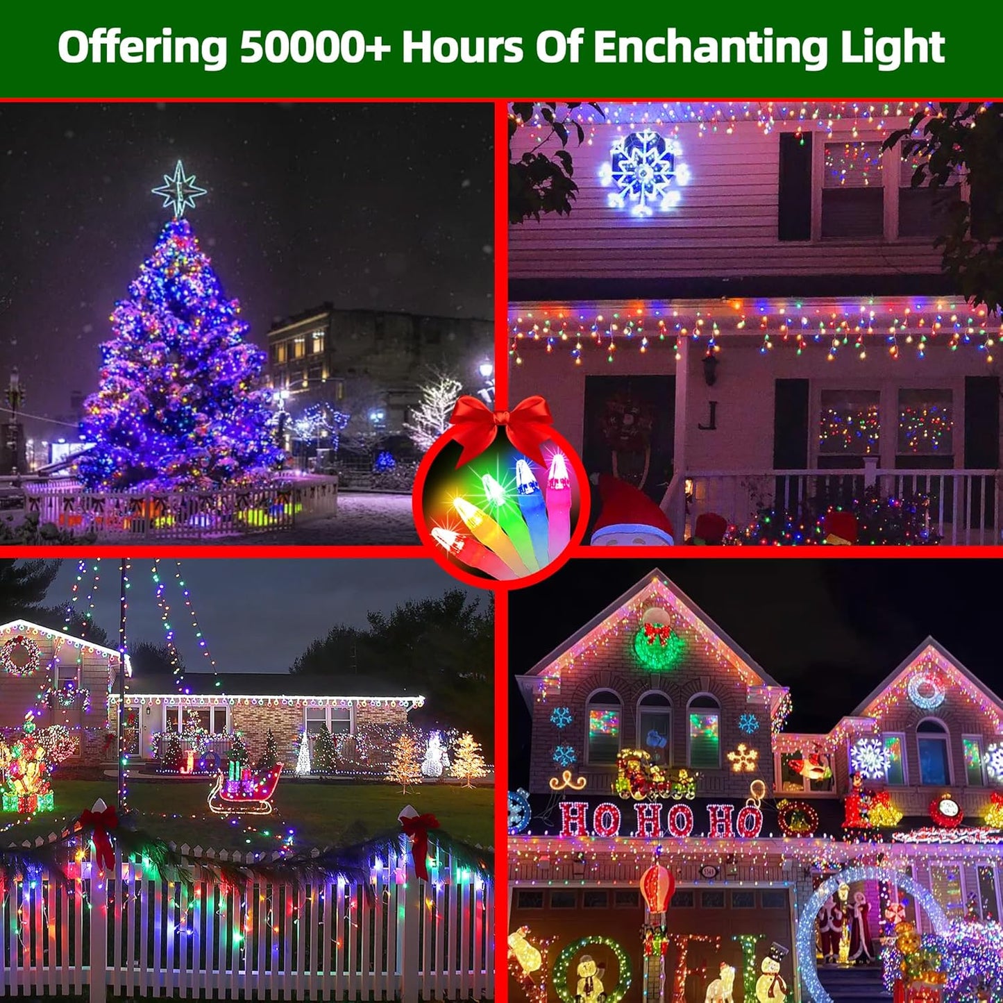 666 LED 66FT Icicle Lights Waterproof- 148 Drops 12 Modes Christmas Light with Memory Timer, Dimmable Christma TreeLights for Roof Balcony Holiday Gifts Multicolor