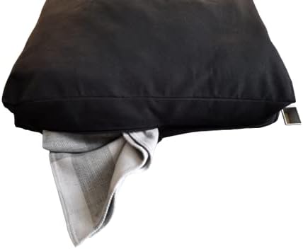 Laundry Collector, Laundry Hamper, Door Hanging Laundry bag with hooks (Black, 65Liters)