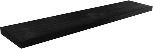 Joel's Antiques - 48 Inch Wooden Floating Shelves for Wall - 48x12x2 in - Made of Natural Wood - Long Heavy Duty Rustic Wall Shelves for Bedroom - Perfect for Living Room, Kitchen - Black