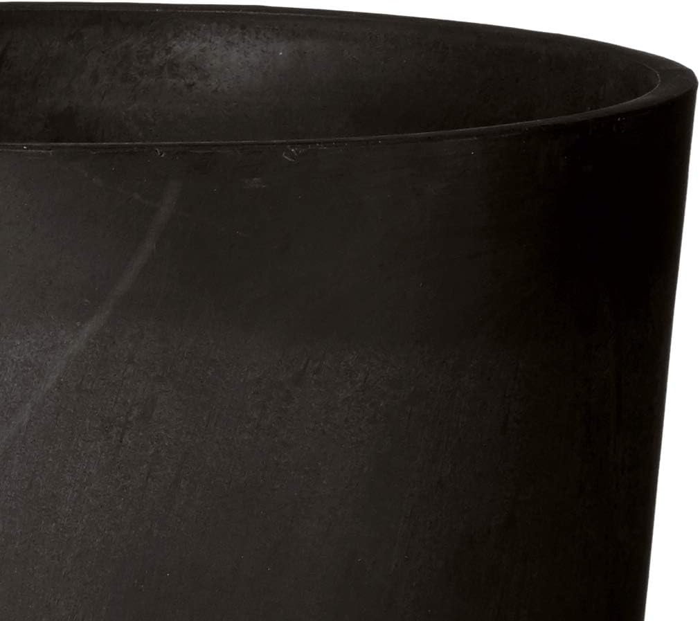 PSW S32BK Contempo Tall Round Planter, 13 by 13 by 28-Inch, Black