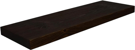 Joel's Antiques 48 Inch Wooden Floating Shelves for Wall - 48x12x2 in - Made of Natural Wood - Long Heavy Duty Rustic Wall Shelves for Bedroom - Perfect for Living Room, Kitchen - Mocha