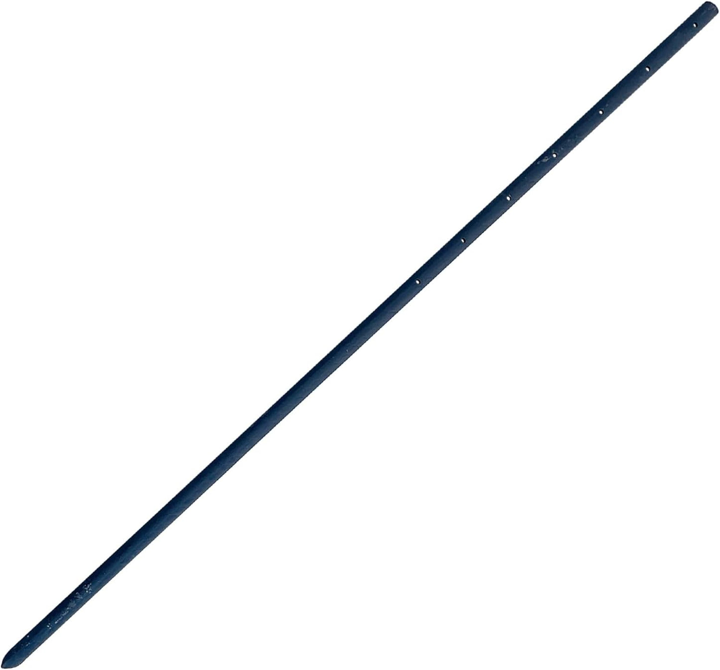 Sandbaggy Round Steel Concrete Form Stakes with Nail Holes - Rust Resistant Coating - Removable, Reusable (25, 3/4 in X 48 in)