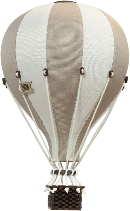 Decorative Hot Air Balloon Baby Shower Centerpieces - Nursery and Toddler Room Bedroom Decor - Home Decorations - Gold/Beige
