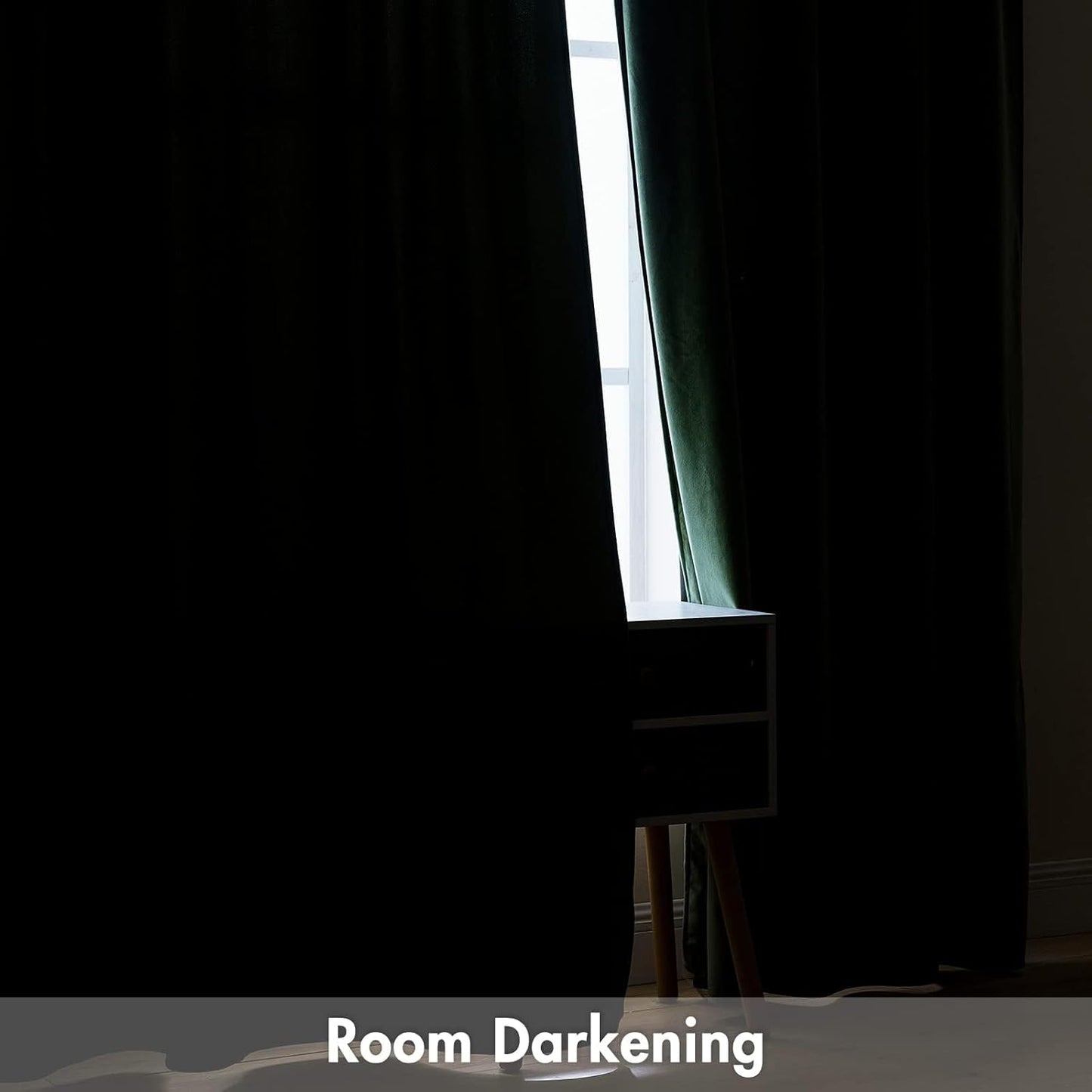 MIULEE Olive Green Velvet Curtains Thermal Insulated Blackout Curtain Drapes for Bedroom Living Room Darkening 94 Inches Long Curtains Panels Rod Pocket Set of 2