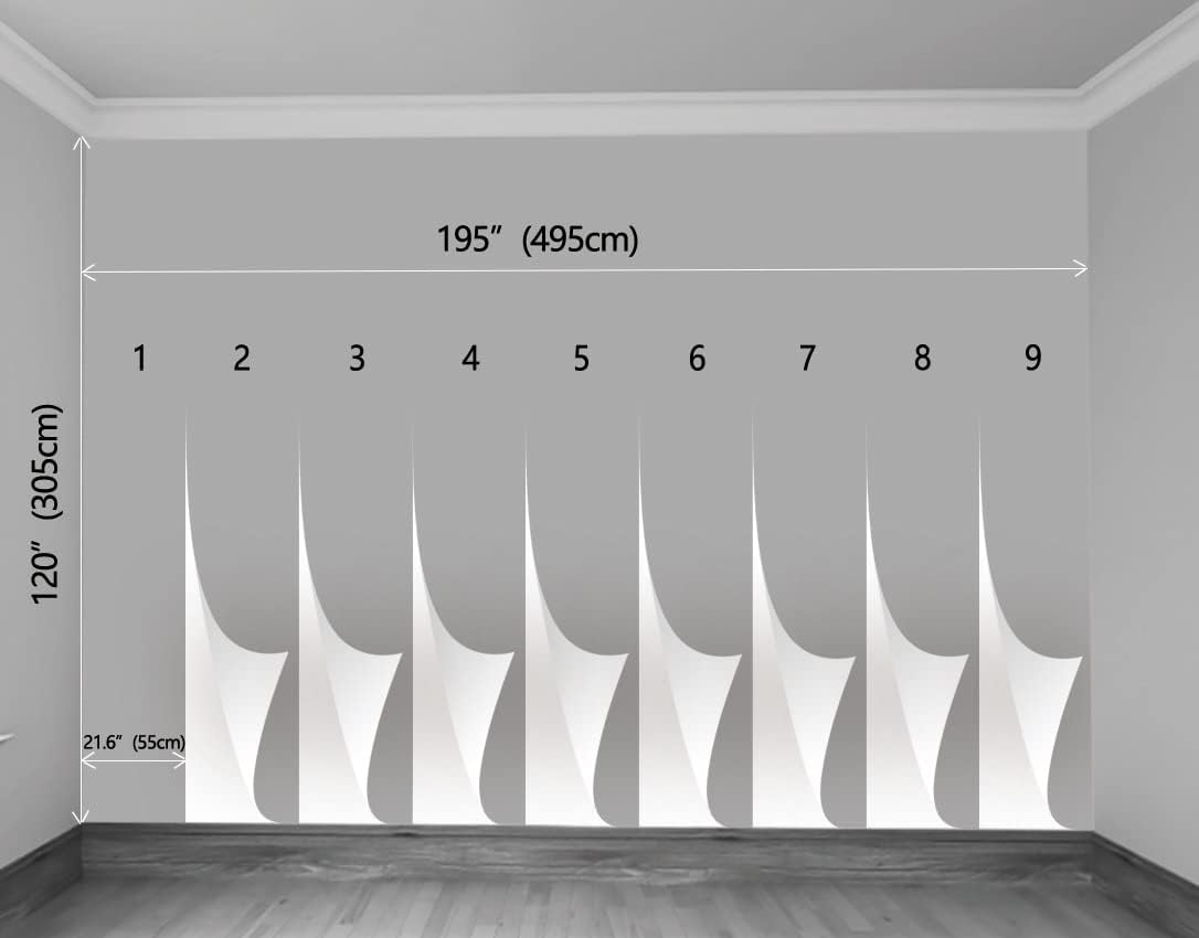 Wall Murals for Bedroom Venice Garden Large Mural Wallpaper Wall Stickers 195''x120''(Not Self-Adhesive)