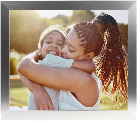 BuildASign Custom Canvas Prints with Your Photos – Personalized Picture To Canvas Wall Art, Perfect for Home Decor, Gifts & Keepsakes, Ready to Hang (18" L x 24" W x .75”D, Metallic Silver)