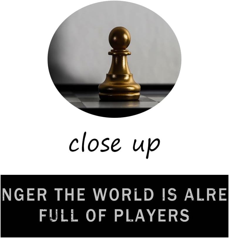 Motivational Poster Be A Game Changer The World Is Already Full Of Players International Chess Inspirational Wall Art Canvas Painting Prints Pictures for Home Decor Framed Artwork [12''W x 18''H]
