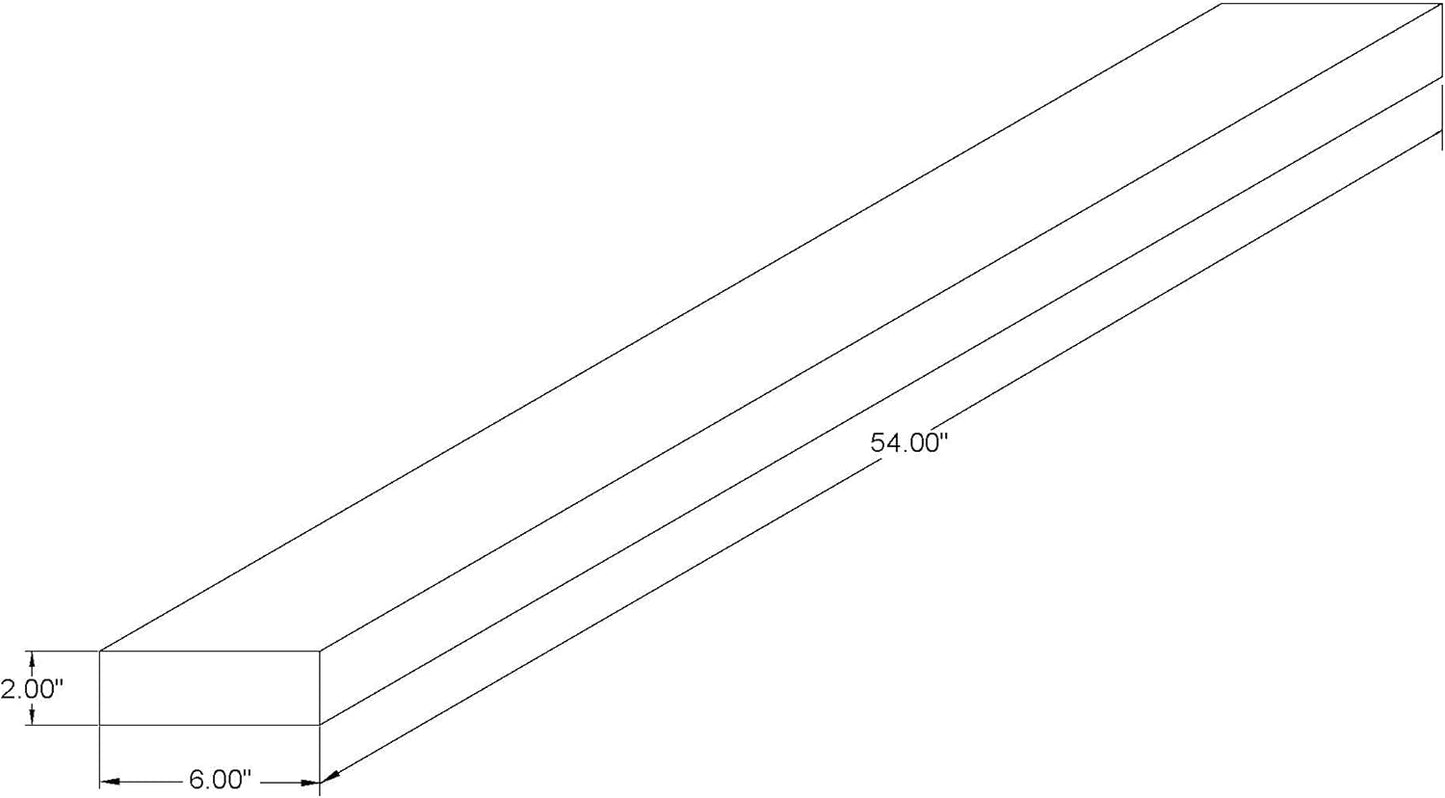 joelsantiques 54 Inch Wooden Floating Shelves for Wall - 54x6x2 in - Made of Natural Wood - Long Heavy Duty Rustic Wall Shelves for Bedroom - Perfect for Living Room, Kitchen - Mocha