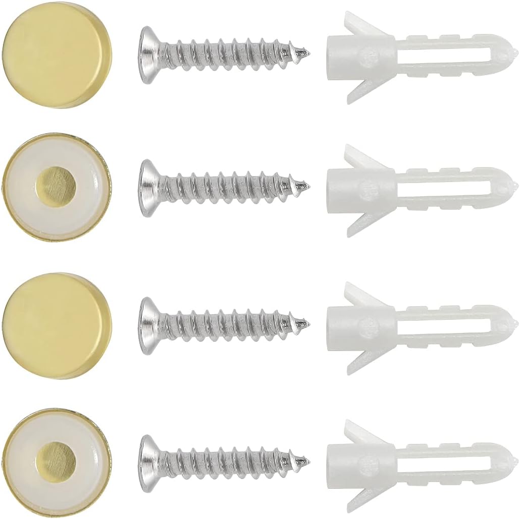 8.8-Inch Gold Wine Glass Rack, Under Cabinet Wine Glass Holder Stainless Steel Stemware Rack - Hanging Stemware Holder for Cabinet Kitchen Bar, Set of 3