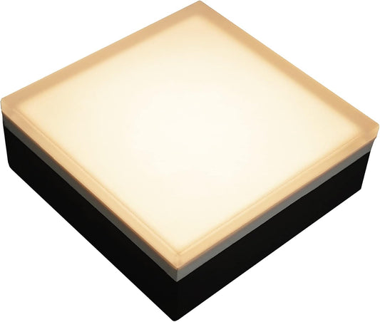 LUMENGY Paver Light 6×6 Inch (5.9 inch X 5.9 inch), Warm White Glare-Free Illumination for Driveways, Pathways, Pool Deck & Patios,12V AC/DC, Waterproof & Drive-Over Rated