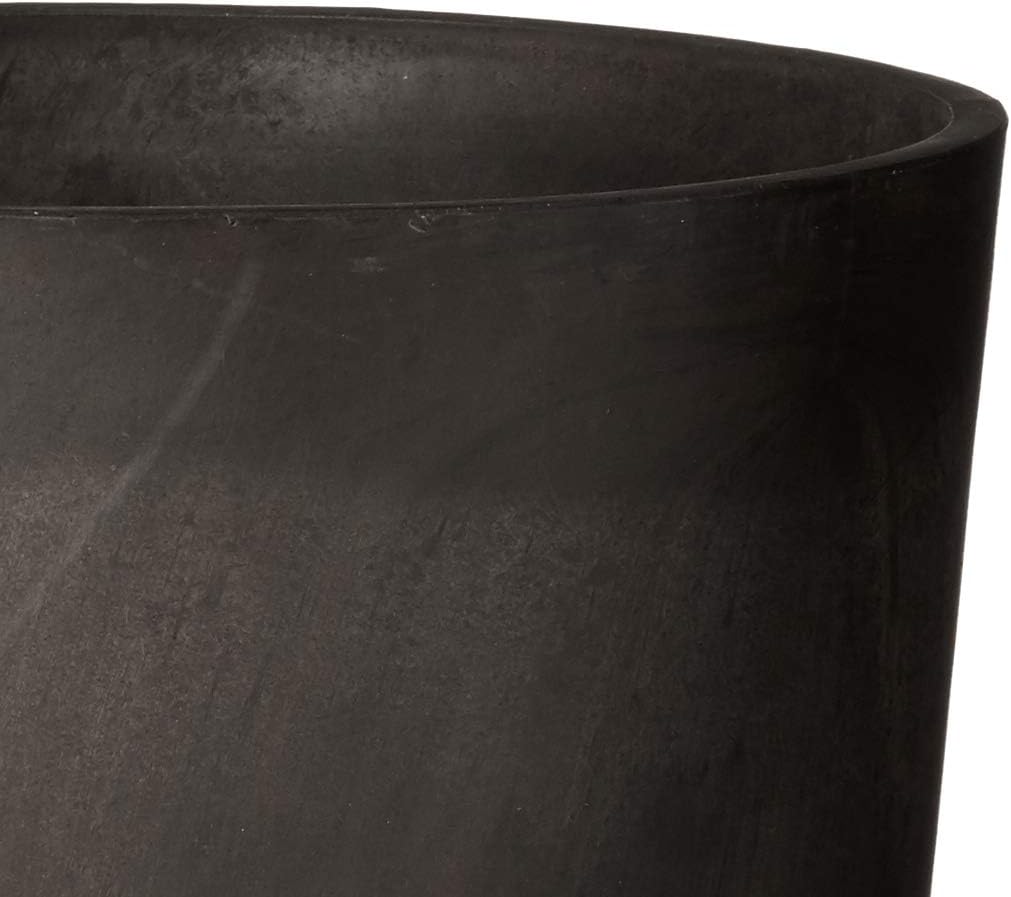 Dark Charcoal Marble S32DCM Contempo Tall Round Planter, 13 by 28-Inch
